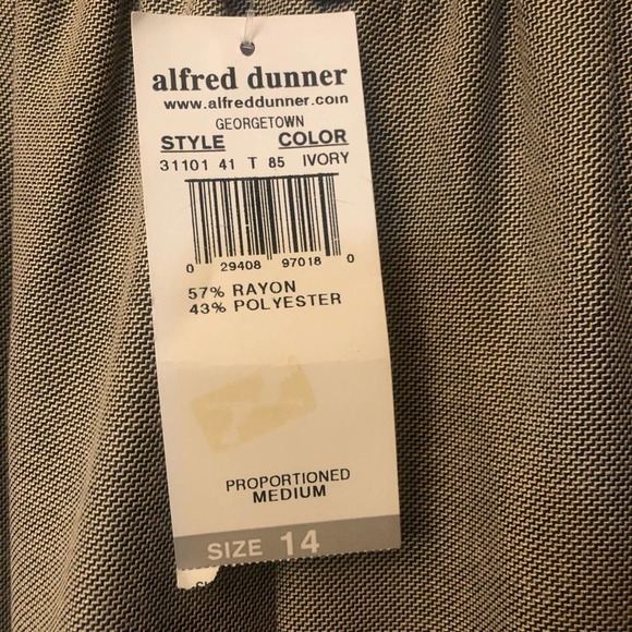 - NWT ALFRED DUNNER Pants Women's Size 14 - Picture 4 of 4